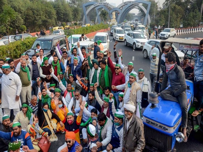 Farmer protests