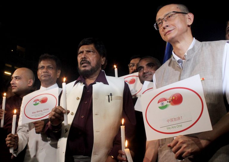 Union Minister Ramdas Athawale gives new slogan for new coronavirus strain