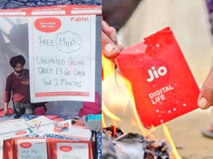 Farmers boycotting Jio