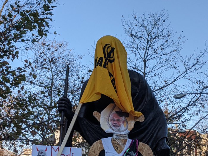 Mahatma Gandhi’s statue vandalised by Khalistani elements in Washington DC during Anti-farm laws protests, organisers brazen it out