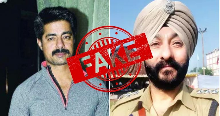 Actor Sushant Singh continues to share fake news, this time lies about the release of suspended cop DSP Davinder Singh