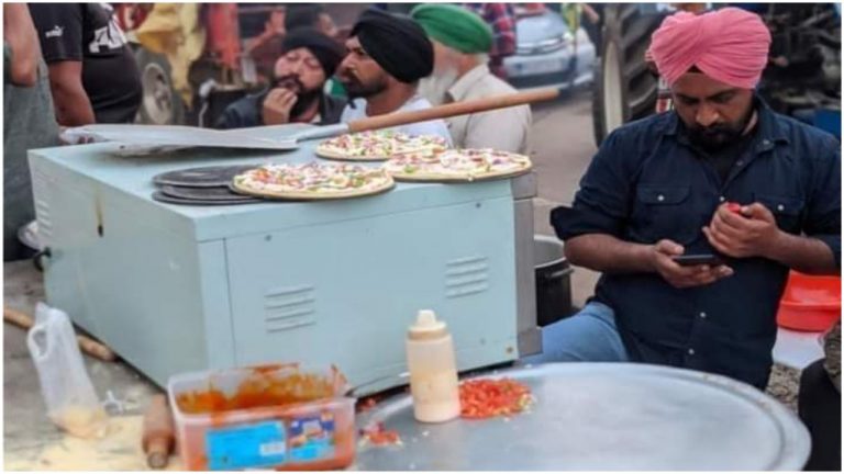 After massage parlour and ‘gym langar’, video emerges of farmers making pizza, netizens wonder how they can join the ‘protest’