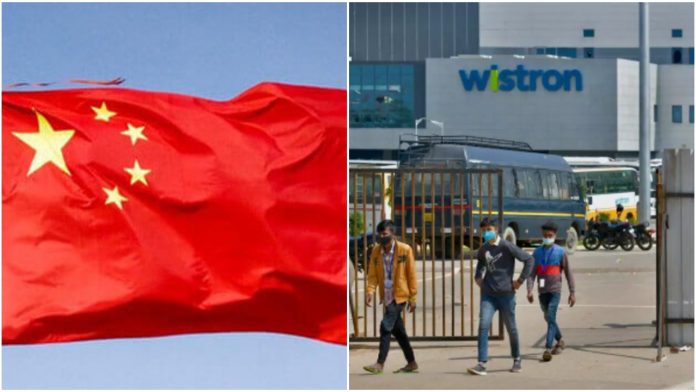 Days after Wstron plant attack, CCP propagandist uses it as an 'example' to threaten companies shifting from China to India