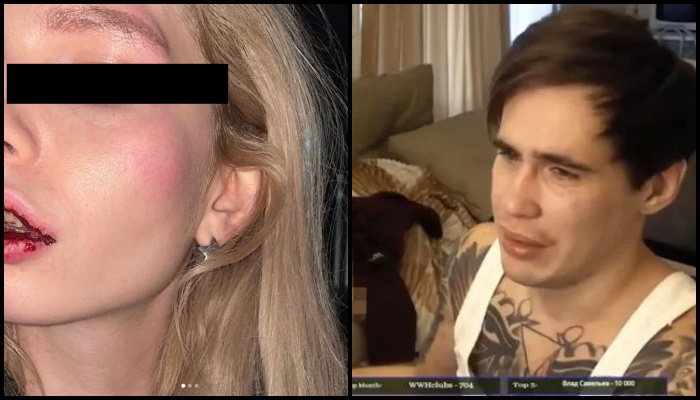 Russian girl slammed by her man