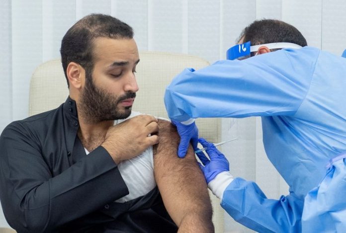 Crown Prince of Saudi Arabia, Mohammed bin Salman, has received the first dose of the Coronavirus vaccine