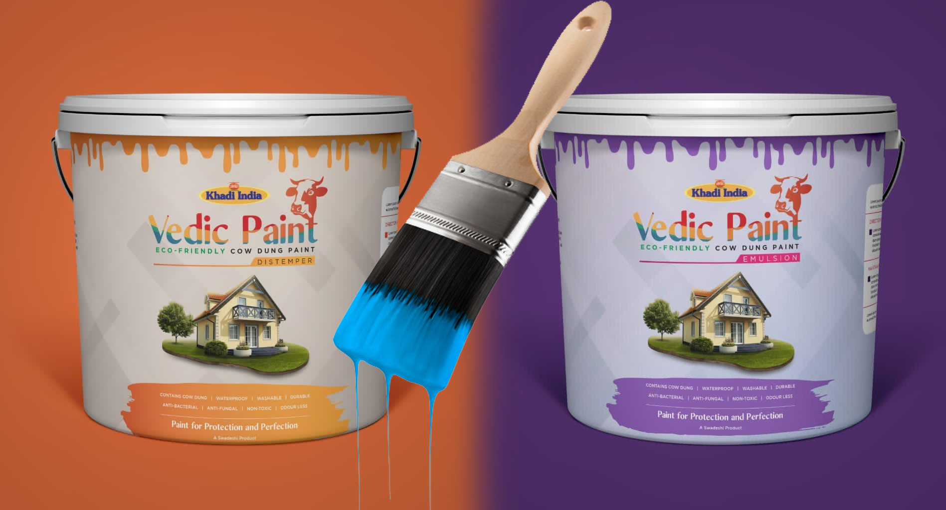 Khadi India to launch Organic Vedic Paint made from cow dung