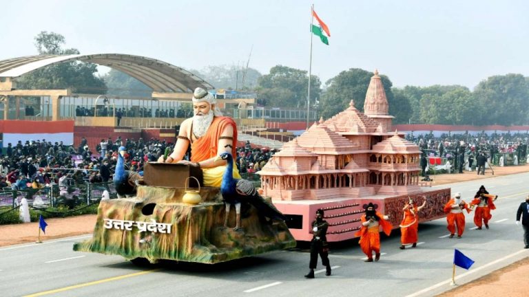 UP Tableau depicting Ram Mandir, which was vandalized by tractor rally rioters, wins first prize