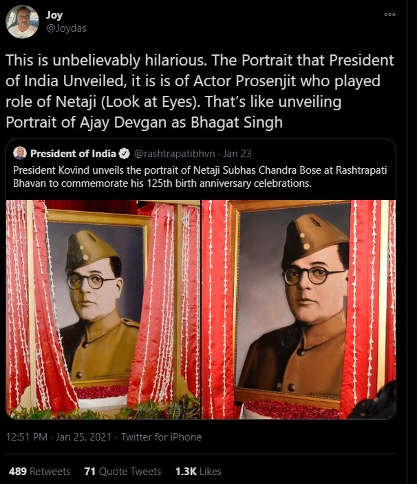 Netaji prosenjit chatterjee