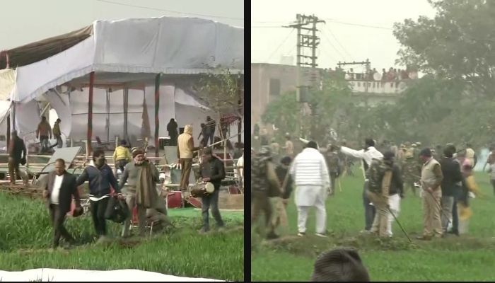 Haryana: Anti-farm law ‘protestors’ resort to vandalism, disrupt the meeting of CM Manohar Lal Khattar