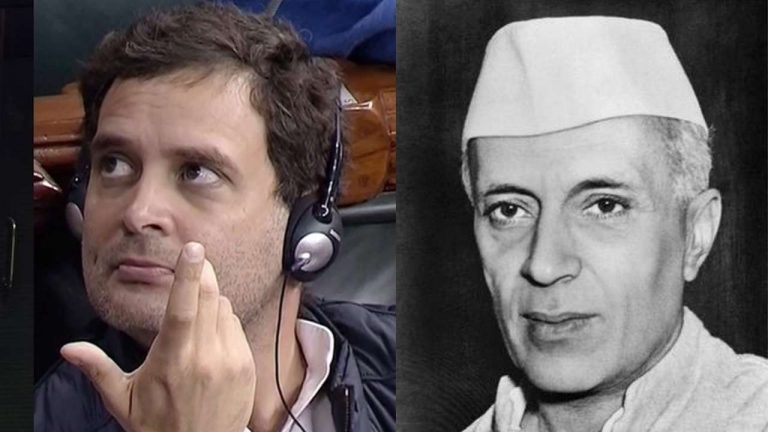 Not just Rahul Gandhi, his great grandfather Nehru also thought that India does not need an Army