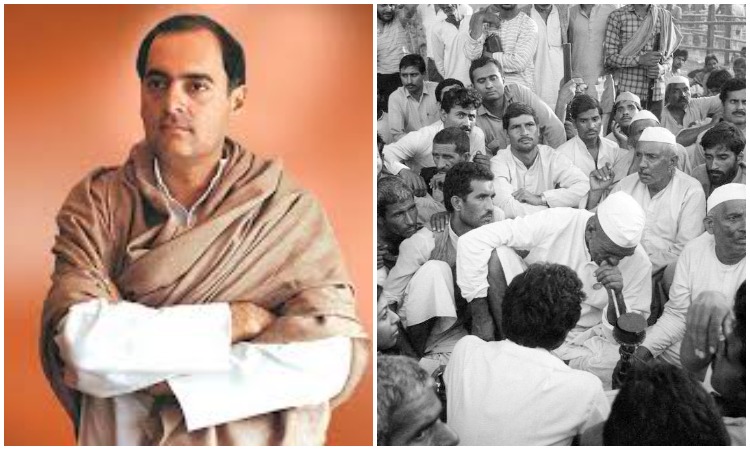 As Priyanka Gandhi paints rioters as ‘farmers’, here’s a reminder how her father’s govt lathi-charged Rakesh Tikait’s father-led protest