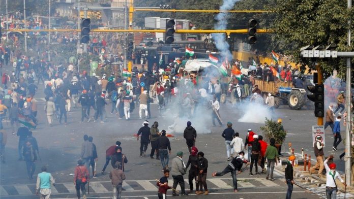 Republic Day violence during farmer protests