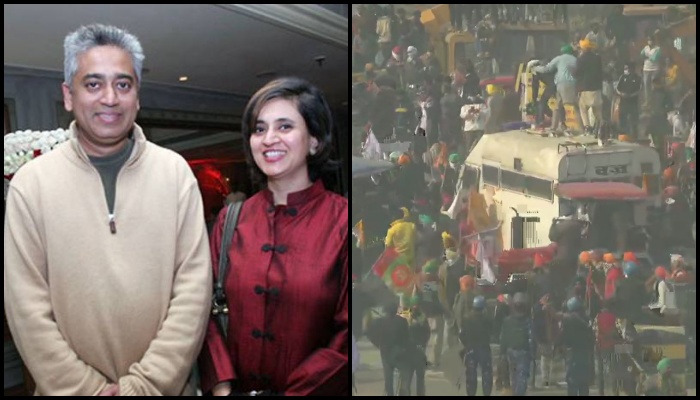 As mobs take over during the farmers ‘tractor rally’, Sagarika Ghosh celebrates violence on Republic Day