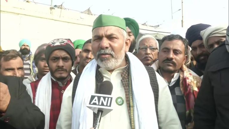 Watch: ‘Farmer’ leader Rakesh Tikait slaps a youth after breaking into tears and threatening suicide earlier in the evening