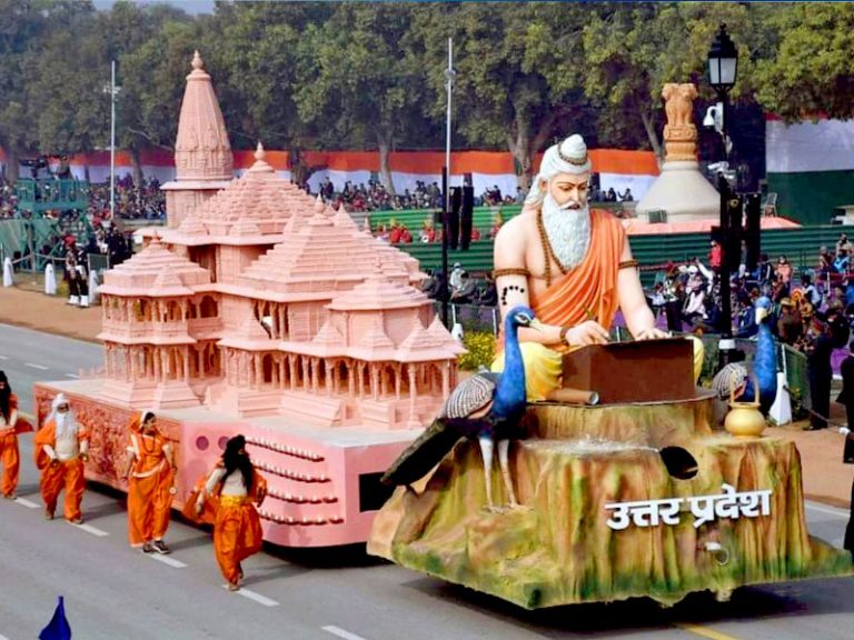 Republic Day tableaus: Chants of Jai Shri Ram from UP and Allah hu Akbar from Delhi