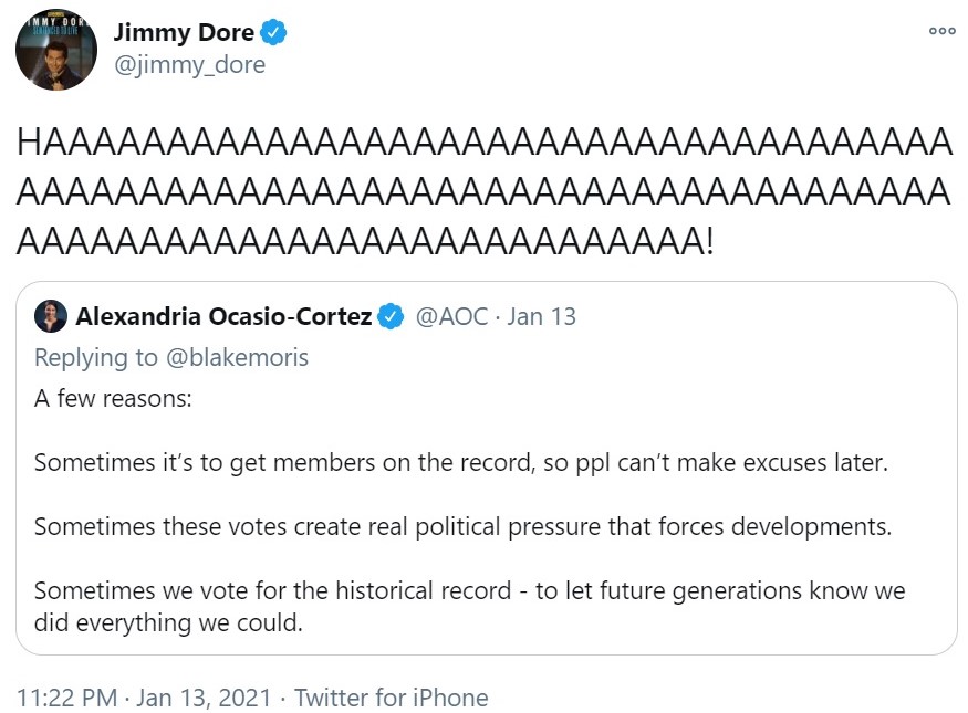 Jimmy Dore mocks AOC