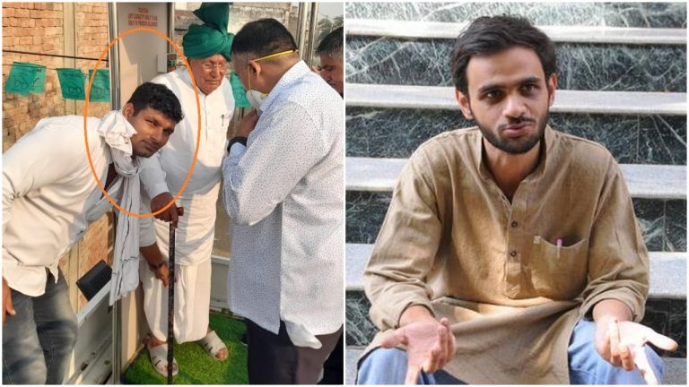 Man who had ‘attacked’ riot accused Umar Khalid in 2018 is INLD leader leading ‘farmer’ protests near Delhi. Read details
