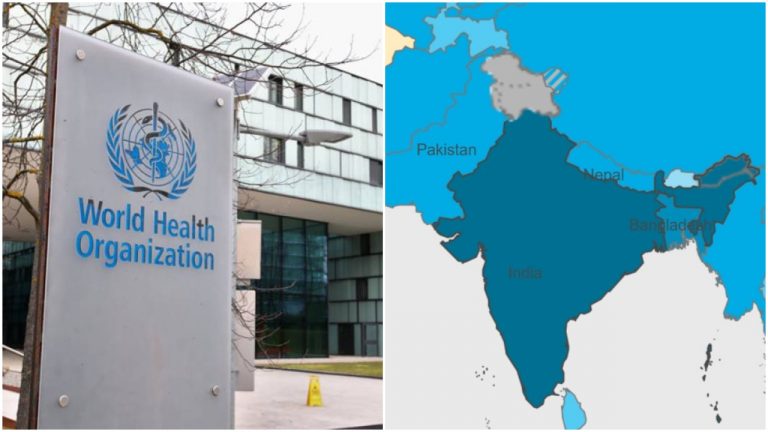 WHO distorts Indian map, separates Ladakh, Jammu and Kashmir, from rest of the country