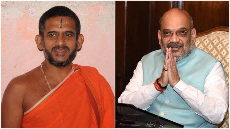 ‘Temple attacks in Andhra have enraged Hindu community, state govt not taking any action,’ Pejavara Mutt’s seer writes to Amit Shah