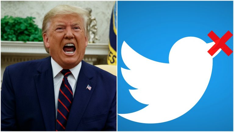 ‘Twitter colluding with radical left and Democrats to silence free speech’: President Donald Trump declares war on Twitter