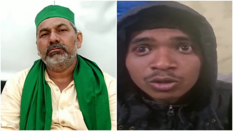 Even as ‘masked man’ Yogesh says he was tortured by farmers to lie about murder plot, Rakesh Tikait blames central govt