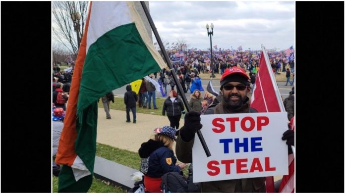 Vincent Xavier, an engineer from Kerala, had waved the Indian flag at Capitol Hill protests