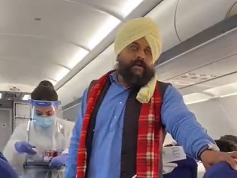 Anti-farm law protester spreads propaganda mid-air in Indigo flight, flouts aviation norms