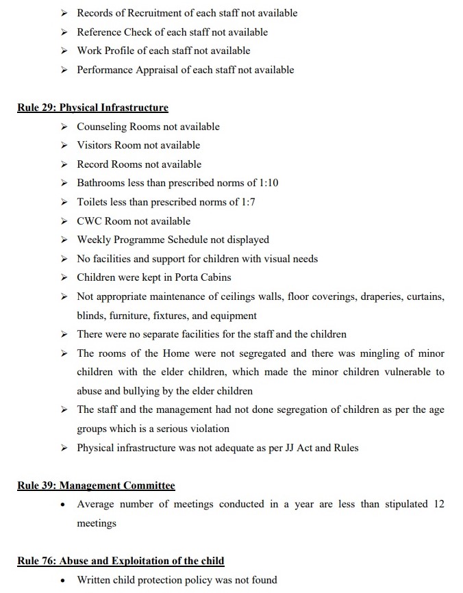 Rules violated at Umeed Aman Ghar
