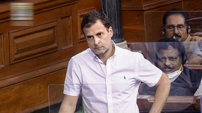 Congress leader Rahul Gandhi sported a super expensive a 12,000 rupees shirt during the recent Lok Sabha session