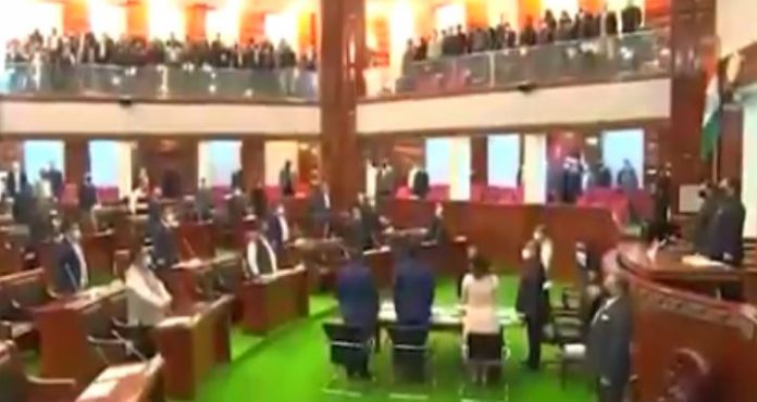 Nagaland Legislative Assembly plays the National Anthem for the first time
