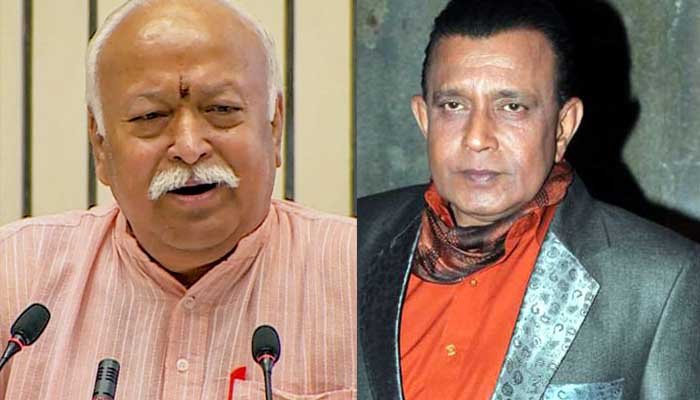 RSS chief Mohan Bhagwat meets ex-TMC Rajya Sabha MP and Bollywood actor Mithun Chakraborty ahead of Bengal elections