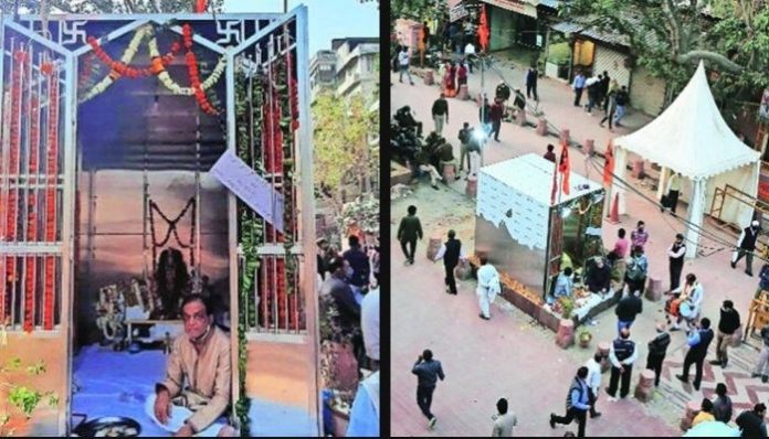 Delhi: Locals erect Hanuman Temple in Chandni Chowk, BJP-AAP supports move