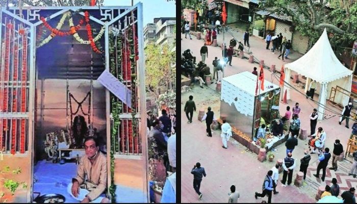 Demolished Hanuman Mandir reconstructed overnight in Chandni Chowk, BJP and AAP supports decision
