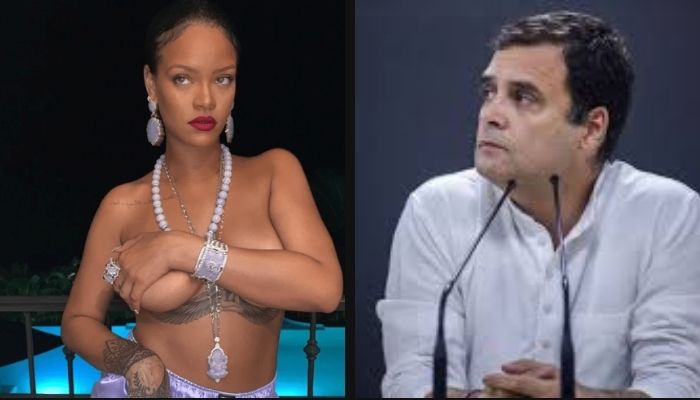 Rahul Gandhi hails Rihanna, who posed topless with a Ganesha necklace, for commenting on farmer protest
