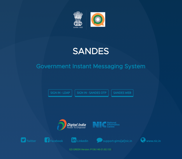 Desi Whatsapp alternative Sandes being used by Government officials