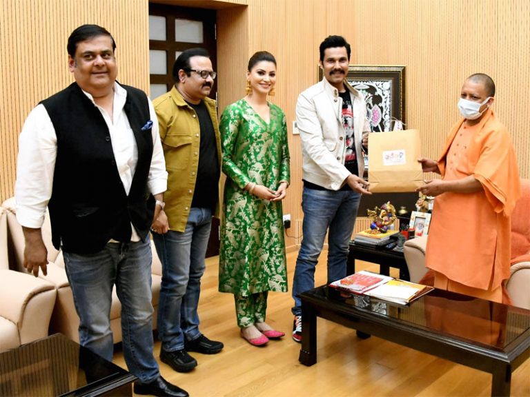 UP CM Yogi Adityanath bats for film city, offers hassle-free shooting and support as Randeep Hooda and Urvashi Rautela visit him