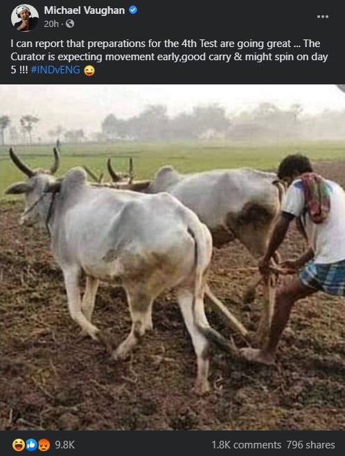 The post by Michael Vaughan