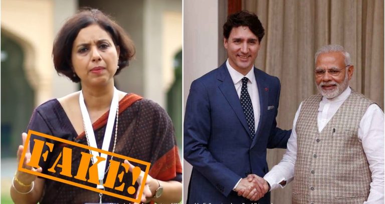 The Hindu journalist Suhasini Haider puts misleading details about Trudeau’s call to Modi: Read details
