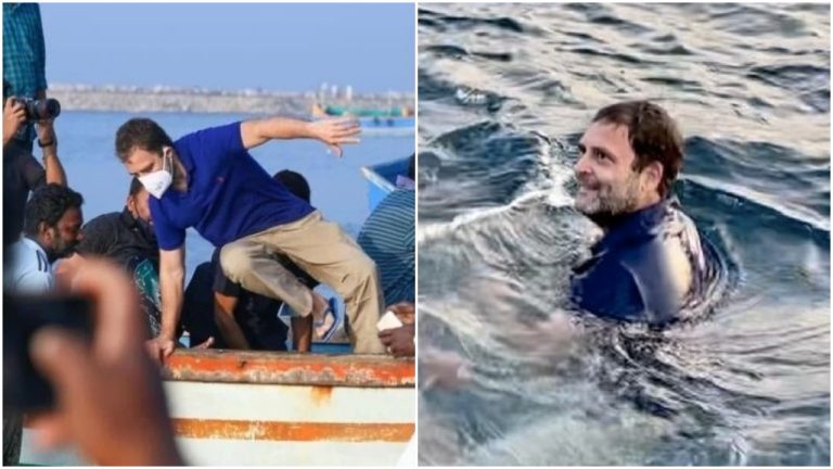 Did the Congress party pay fishermen in Kerala Rs 30,000 to swim with Rahul Gandhi? What we know