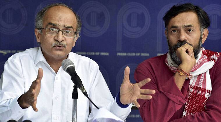 You’ll never walk alone: While Yogendra Yadav is mocked for being an ‘Aandolanjeevi’, Prashant Bhushan comes out to prove he is one too