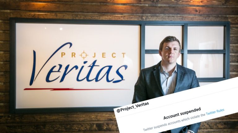 Twitter continues purge of conservative voices, permanently bans journalist group Project Veritas for exposing Big Tech corruption