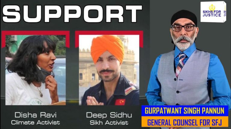 Khalistani terror group SFJ launches website to support Disha Ravi, Deep Sidhu and others, starts email campaign to ban PM Modi in foreign countries