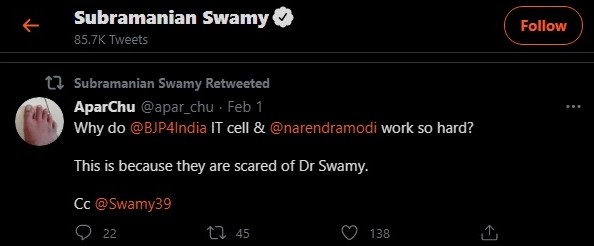 Subramanian Swamy