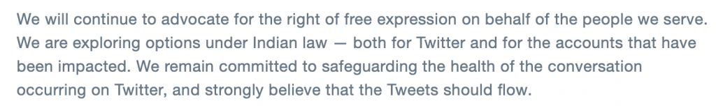 Twitter fans an insurrection in India, uses the same phrase it used 10 years ago during the Arab Spring