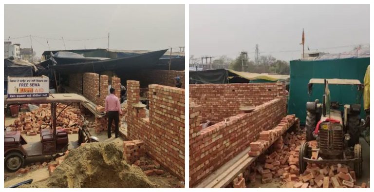 So-called farmers protesting at Singhu border start building illegal, two-storey pucca houses: Details