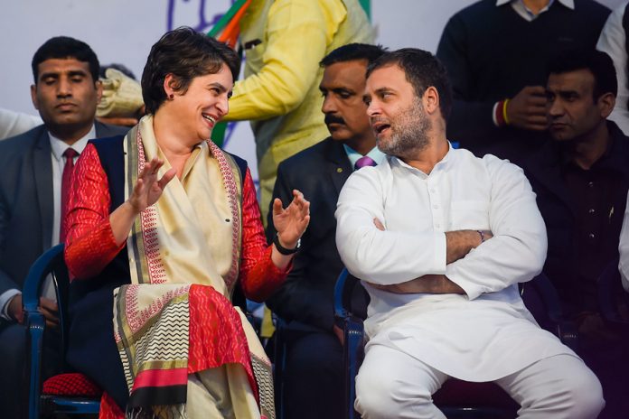 Congress supporters shower excessive adulation over Gandhi siblings mingling with gareeb Indians