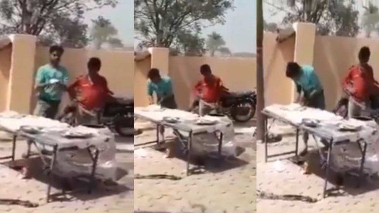 Ghaziabad police arrest one Mohsin after a video of him spitting on rotis before cooking at an engagement ceremony goes viral