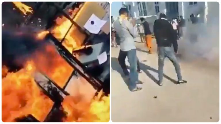 Amidst chants of ‘Allahu Akbar’, illegal immigrants set on fire an immigration detention centre in Corinth, Greece: Read the details