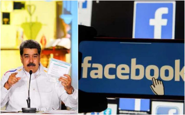 Venezuela President uses wife’s Facebook page to slam the social media giant for freezing his page