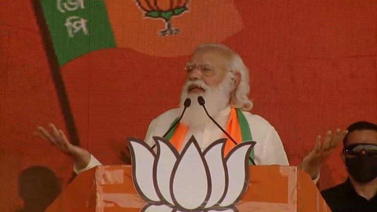 ‘Your scooter has decided to fall in Nandigram’: PM Modi mocks Mamata Banerjee, turns the ‘helping friends’ jibe on its head